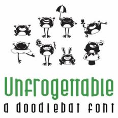 Unfrogettable Doodlebat Font