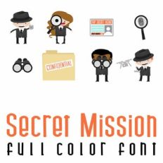 Secret Mission Full Color Font