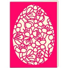 Flowering Quince Easter Egg Card