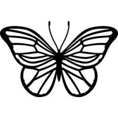 silhouette butterfly