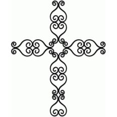 wrought iron cross