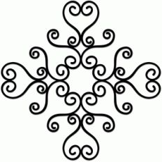 wrought iron diamond