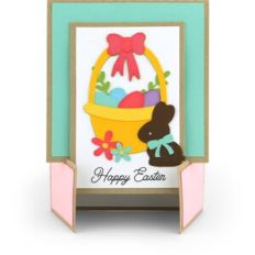 French Door Easel Card Easter Basket