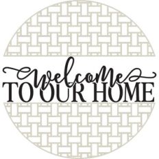 Welcome To Our Home - Rattan Basket Design