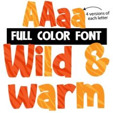 Wild and Warm Color Font