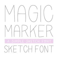 BFC Magic Marker Handwriting Sketch Font