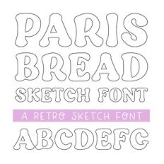 BFC Paris Bread Retro Sketch Font