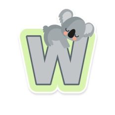 koala W letter