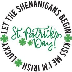 st. Patrick's day work circle