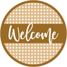 Rattan Welcome Sign