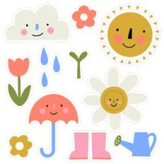 Spring Garden Sticker Set