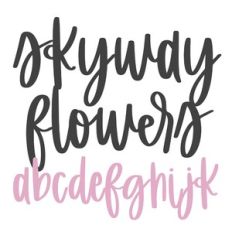 BFC Skyway Flowers Brush Handwritten Font