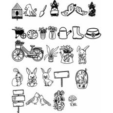 Spring Easter Dingbat Font