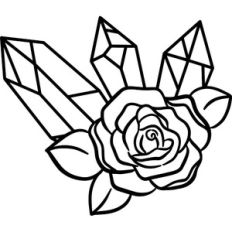 Rose with Crystals
