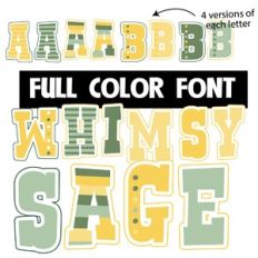 Whimsy Sage Color Font
