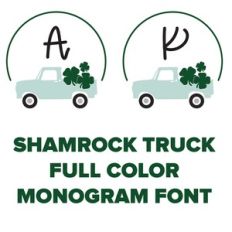 shamrock truck fill color monogram font