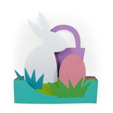 Bunny Egg Hunt 3D Card