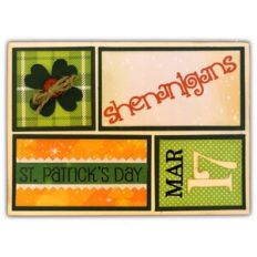 Card St Pats Day Panels Shenanigans