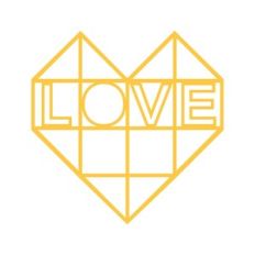 GEOMETRIC HEART LOVE