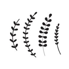 Botanical Floral Elements, Flowers leaves and sprigs