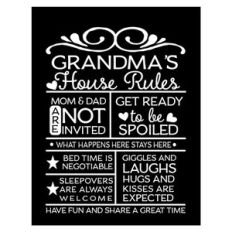 Grandma House Rules Printable