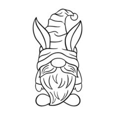 Gnome with bunny ears