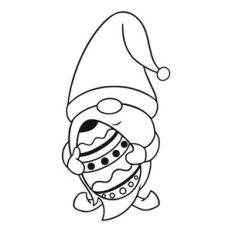 Gnome with an Easter egg