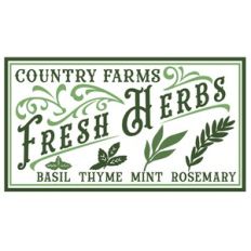 Country Farms Fresh Herb Sign