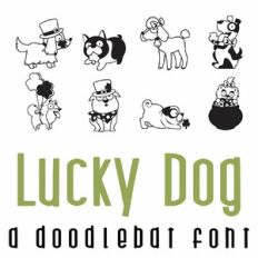 Lucky Dog Doodlebat Font