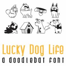 Lucky Dog Life Doodlebat Font