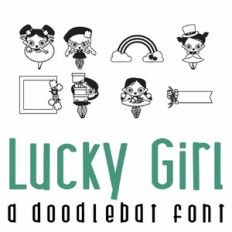 Lucky Girl Doodlebat Font