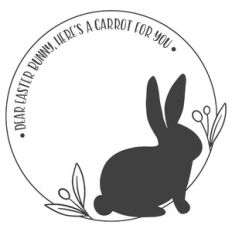Carrot for the Bunny Round Design