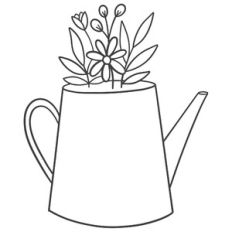 Watering Can Floral Vase