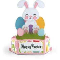 Hexagon Pop Up Card Easter Bunny