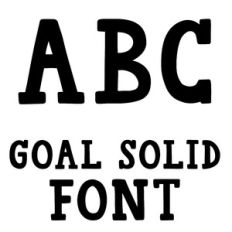 Goal Solid Font