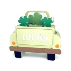 Lucky Truck Box Card with Gift Card Pocket