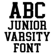 LW Junior Varsity Font