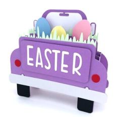 Easter Truck Box Card with Gift Card Holder
