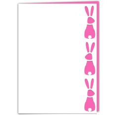 Little Rabbits Edged Card
