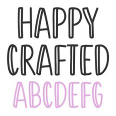 BFC Happy Crafted Handlettered Farmhouse Font
