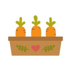 Easter carrot planter