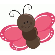 cute pink butterfly