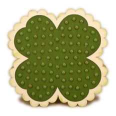 Card Shamrock Studded