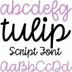 tulip script font