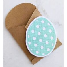 mini polka dot easter egg card and envelope