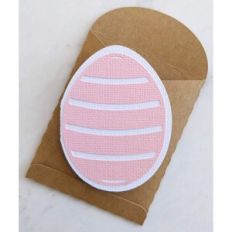 mini striped easter egg card and envelope
