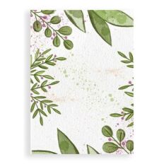 Watercolor Flower Card