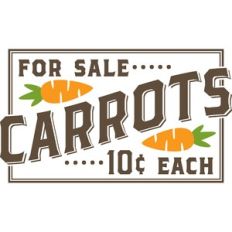 Carrots for sale