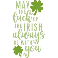 may the luck of the irish always be with you