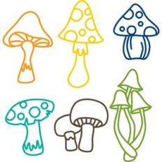 mushroom doodles